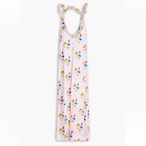 Ganni Pink Floral Sleeveless Dress